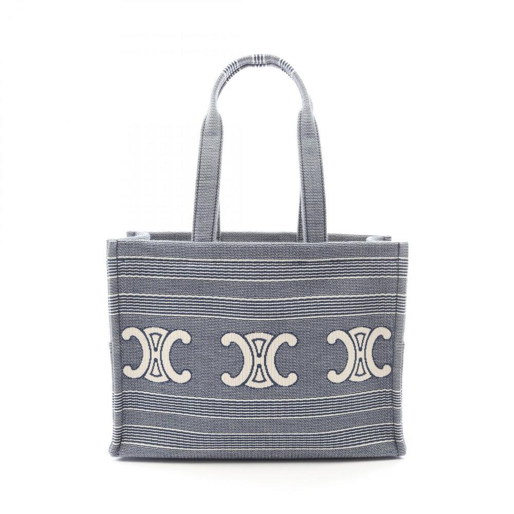 Celine Cabas Thais Tote Bag Canvas Blue